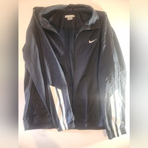Nike Vintage Windbreaker Coat Jacket Size 2XL Blue And White Nice!